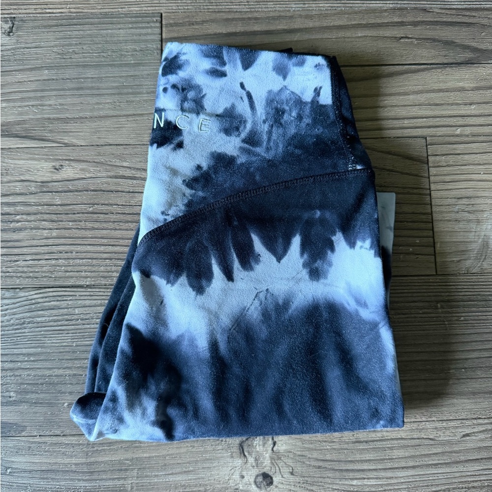 Balance Athletica Black and White Tie-Dye Leggings